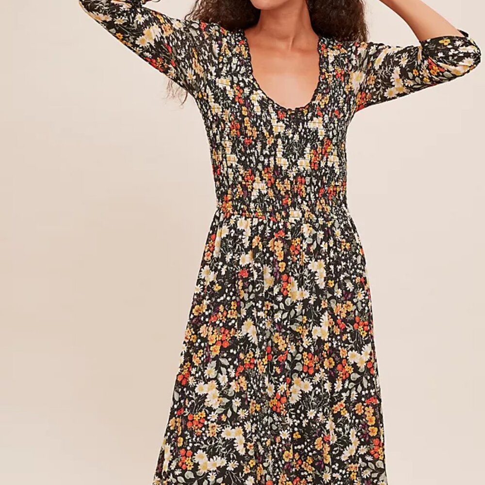 Maeve Women's Multicolor Floral Omya Floral Classic Long Maxi Dress Size XS